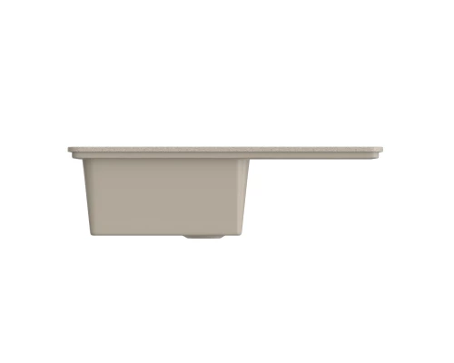 Мойка MIXLINE ML-GMS07 СТАНДАРТ с крылом, песочный, 750*495*190мм (551111)