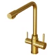 Смеситель для кухни 35k MIXLINE MLSS-0320G подкл.к фильтру, ЗОЛОТО (553821)