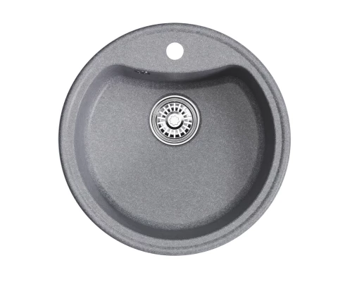 Мойкa MIXLINE ML-GM09 круглая  графит (342) 510 мм (глуб. чаши 190) NEW (551803)