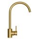 Смеситель для кухни 35k MIXLINE MLSS-0303G трубчатый излив, ЗОЛОТО (553818)