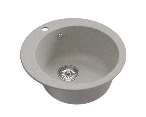 Мойкa MIXLINE ML-GM13 круглая  серая (310) 495мм (глуб. чаши 200) NEW (551892)