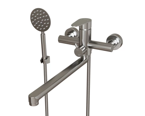 Смеситель для ванны и раковины 35k MIXLINE MLSS-02 нерж. (553236)