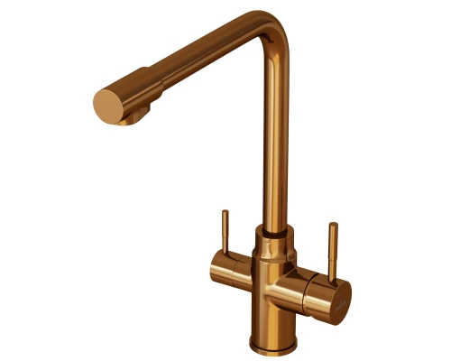 Смеситель для кухни 35k MIXLINE MLSS-0320BR подкл.к фильтру, БРОНЗА (553822)