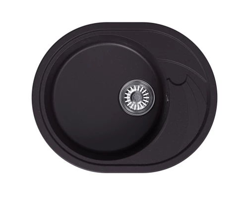 Мойка MIXLINE ML-GM17 овальная с крылом, шоколад, 580*470*180мм NEW (551947)