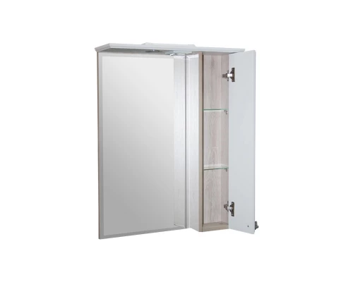 Зеркальный шкаф MIXLINE "ВЕРСАЛЬ-55" белое дерево правый с подсветкой (ПВХ) (554989)