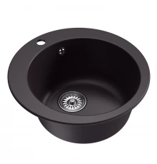 Мойкa MIXLINE ML-GM13 круглая  шоколад (345) 495мм (глуб. чаши 200) NEW (551899)