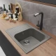 Мойка MIXLINE ML-GM18 с крылом  темно-серая (309) 640*490*190мм NEW (551971)