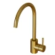 Смеситель для кухни 35k MIXLINE MLSS-0303G трубчатый излив, ЗОЛОТО (553818)