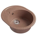 Мойка MIXLINE ML-GM17 овальная с крылом  терракотовая (307) 580*470*180мм NEW (551937)