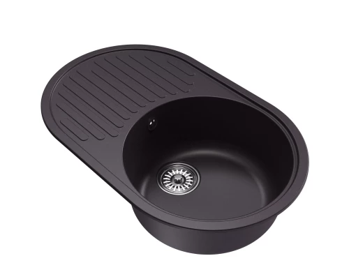 Мойка MIXLINE ML-GM16 овальная с крылом, шоколад, 730*465*180мм NEW (551935)