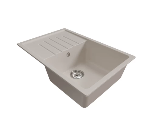 Мойка MIXLINE ML-GM19 с крылом  белая (331) 750*500*200мм NEW (551986)