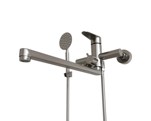 Смеситель для ванны и раковины 35k MIXLINE MLSS-02 нерж. (553236)