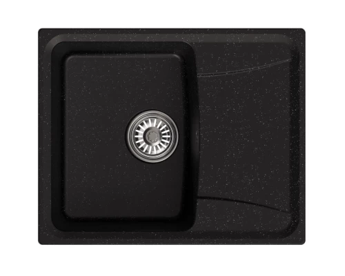 Мойка MIXLINE ML-GM26 с крылом, черная (308), 470*580*190мм NEW (552076)
