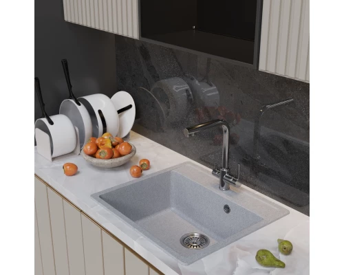 Мойка MIXLINE ML-GM15 серая (310)  560*500*180мм NEW (551916)