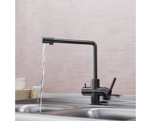 Смеситель для кухни 35k MIXLINE MLSS-03201 бронза подкл.к фильтру (543618)