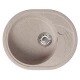 Мойка MIXLINE ML-GM17 овальная с крылом  песочная (302) 580*470*180мм NEW (551936)
