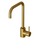 Смеситель для кухни 35k MIXLINE MLSS-0301G трубчатый излив, ЗОЛОТО (553815)