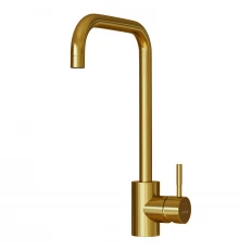Смеситель для кухни 35k MIXLINE MLSS-0301G трубчатый излив, ЗОЛОТО (553815)