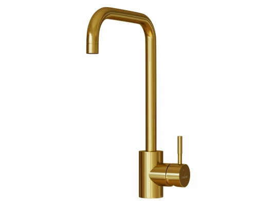 Смеситель для кухни 35k MIXLINE MLSS-0301G трубчатый излив, ЗОЛОТО (553815)