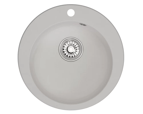 Мойкa MIXLINE ML-GM13 круглая  ультра-белая  (341) 495мм (глуб. чаши 200) NEW (551895)