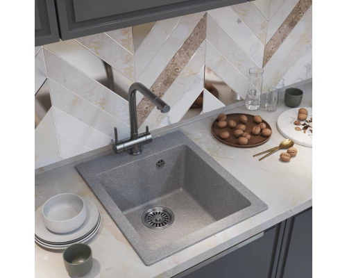 Мойка MIXLINE ML-GM14 графит (342)  420*500*190мм NEW (551908)