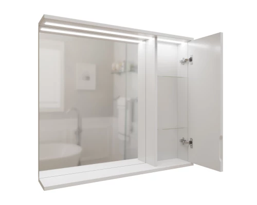 Шкаф навесной MIXLINE "Лайн-80" правый с подсветкой (800*700*146) (553018)