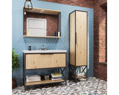 Тумба под раковину Фостер 100 MIXLINE Бруклин-100 дуб бунратти (543587)