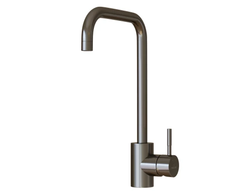 Смеситель для кухни 35k MIXLINE MLSS-0301BL трубчатый излив, ЧЕРНЫЙ ГРАФИТ (553814)