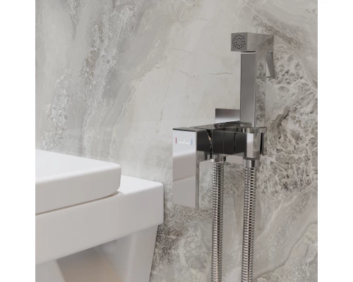 Смеситель с гигиенической лейкой MIXLINE ML31-082 "Ray" встраиваемый (551786)