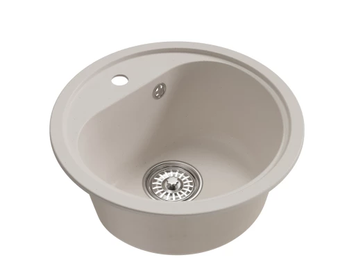 Мойка MIXLINE ML-GM10 КРУГЛАЯ, БЕЛАЯ (331), 440ММ (ГЛУБ. ЧАШИ 180) (551813)