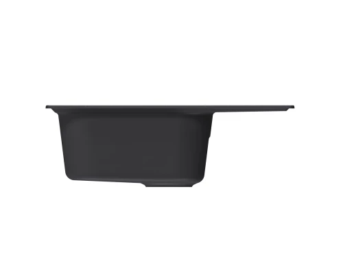 Мойка MIXLINE ML-GM18 с крылом  ультра-черная (344) 640*490*190мм NEW (551978)