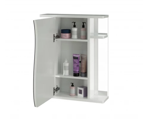 Зеркало-шкаф навесной без подсветки MIXLINE Классик-55 левый (525512)