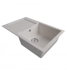 Мойка MIXLINE ML-GM31 с крылом  белая (331) 770*500*190мм NEW (552193)