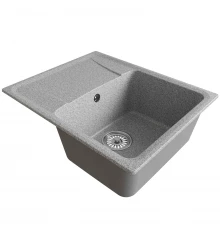 Мойка MIXLINE ML-GM26 С КРЫЛОМ, ТЕМНО-СЕРАЯ (309), 580*470*190ММ (552078)