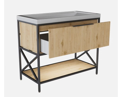 Тумба под раковину Фостер 100 MIXLINE Бруклин-100 дуб бунратти (543587)