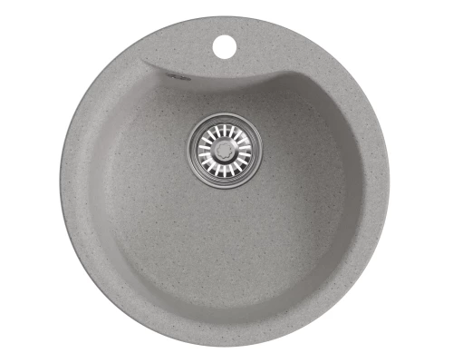 Мойкa MIXLINE ML-GM12 круглая  серая (310) 480мм (глуб. чаши 210) NEW (551835)