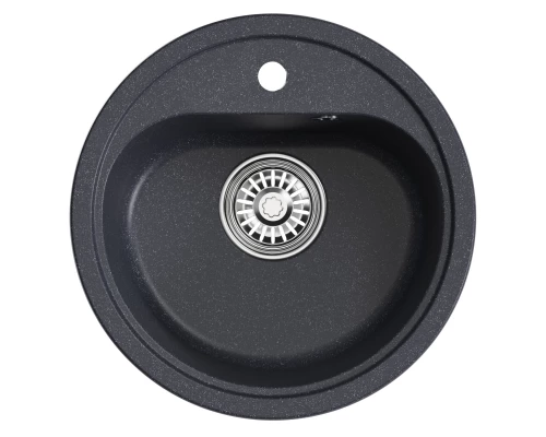 Мойкa MIXLINE ML-GM10 круглая  антрацит (343) 440мм (глуб. чаши 180) NEW (551816)