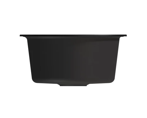 Мойкa MIXLINE ML-GM12 круглая  ультра-черная (344) 480мм (глуб. чаши 210) NEW (551841)