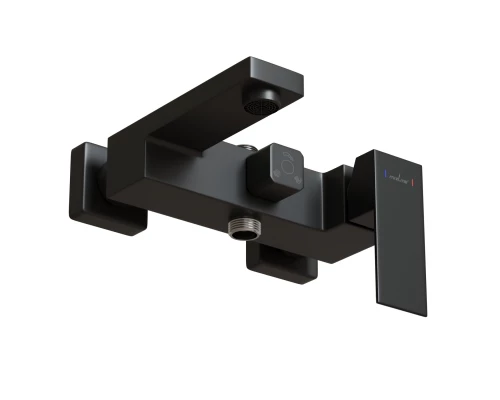 Душевая система MIXLINE ML2417 излив лейка 3 позиции + лейка "Тропический душ" черный (553213)