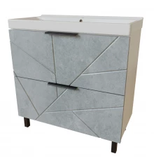Тумба для ванной MIXLINE "Гранд-80" Бетон под ум.Fest-80 (Sanita Lux) (553029)