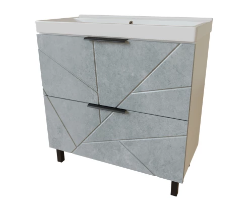 Тумба для ванной MIXLINE "Гранд-80" Бетон под ум.Fest-80 (Sanita Lux) (553029)