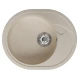 Мойка MIXLINE ML-GM17 овальная с крылом  бежевая (328) 580*470*180мм NEW (551941)