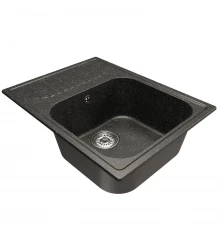 Мойка MIXLINE ML-GM18 с крылом  черная (308) 640*490*190мм NEW (551970)