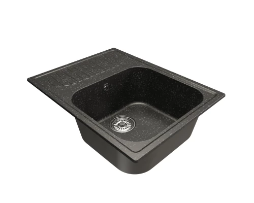 Мойка MIXLINE ML-GM18 с крылом  черная (308) 640*490*190мм NEW (551970)