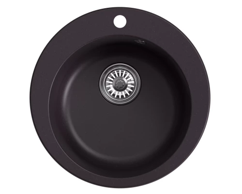 Мойкa MIXLINE ML-GM13 круглая  шоколад (345) 495мм (глуб. чаши 200) NEW (551899)