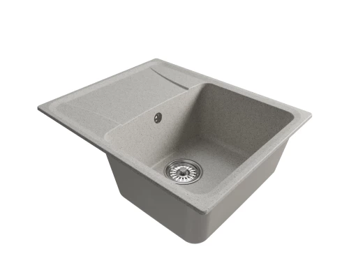 Мойка MIXLINE ML-GM26 С КРЫЛОМ, СЕРАЯ (310), 580*470*190ММ (552079)