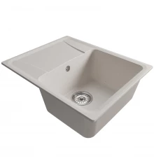 Мойка MIXLINE ML-GM26 с крылом  белая (331) 580*470*190мм NEW (552082)