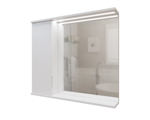 Шкаф навесной MIXLINE "Лайн-80" левый с подсветкой (800*700*146) (553016)