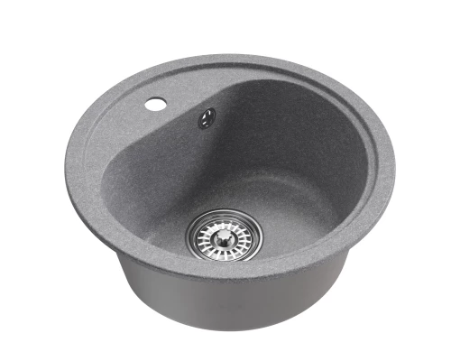 Мойкa MIXLINE ML-GM10 круглая  графит (342) 440мм (глуб. чаши 180) NEW (551815)
