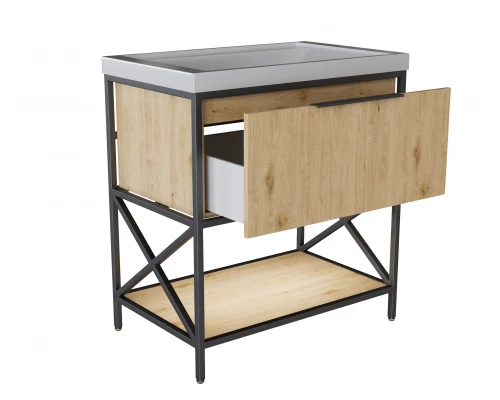 Тумба под раковину Фостер 80 MIXLINE Бруклин-80 дуб бунратти (543586)